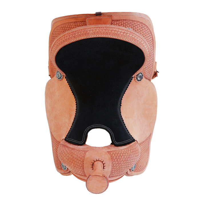 Smooth Leather Cow horse saddle 15"-17"