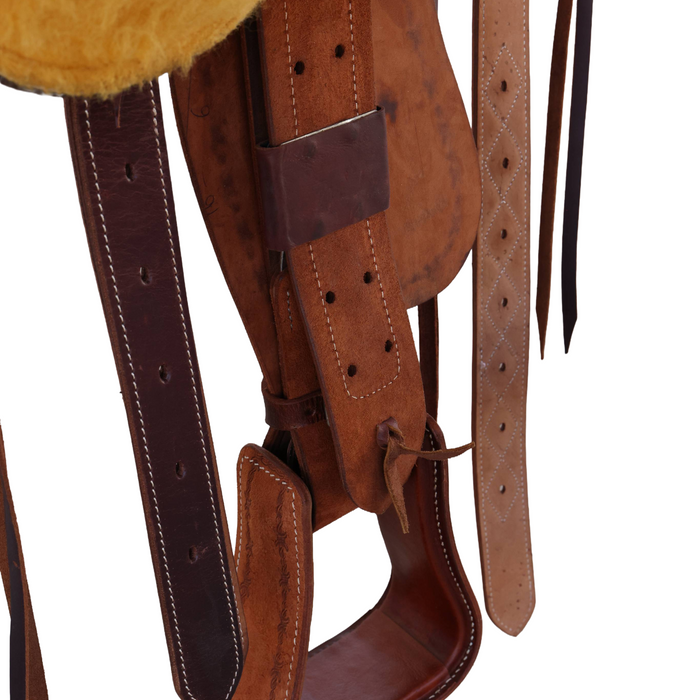 Full Rough Out Ranch Roping Saddle 15"