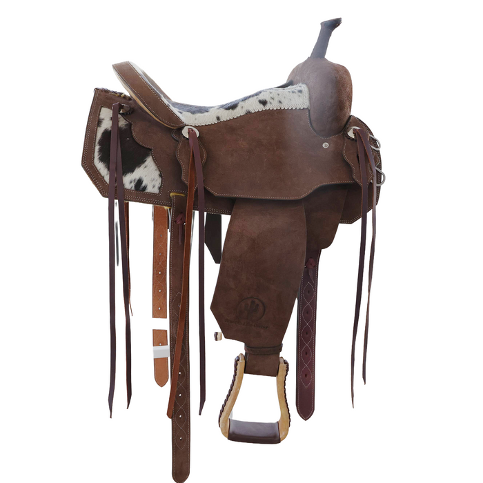 Cowhide Barrel Racing Saddle 16"