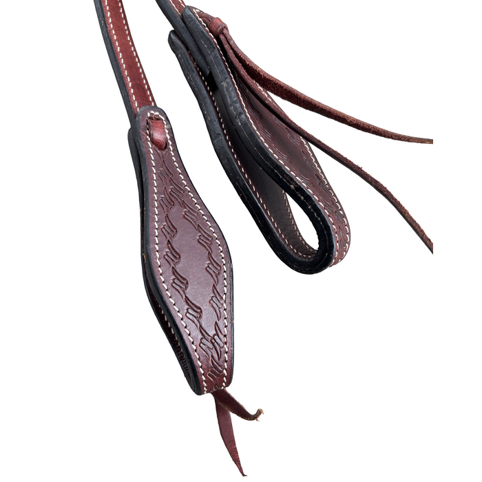 Leather split reins with Tie ends