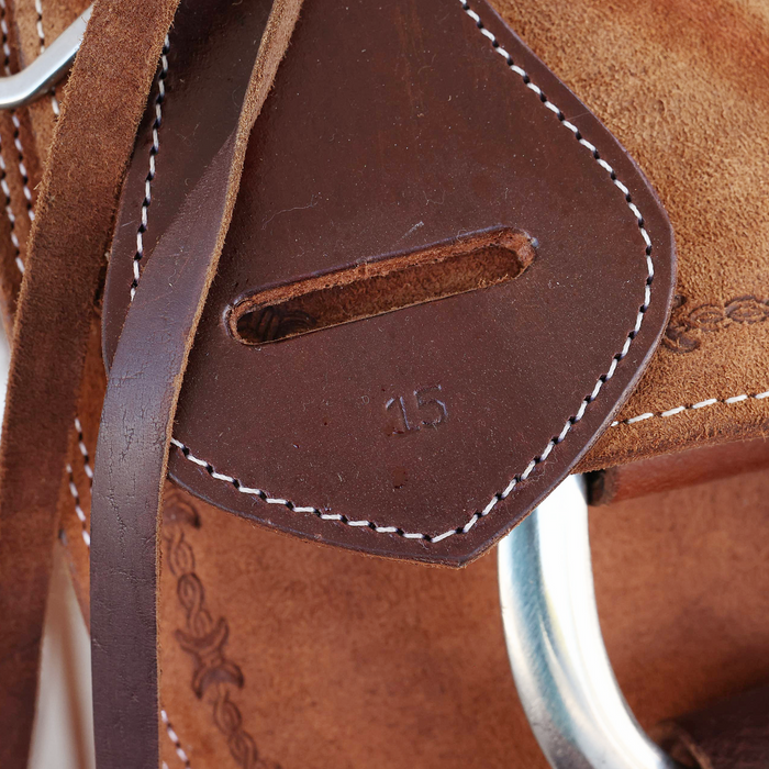 Full Rough Out Ranch Roping Saddle 15"