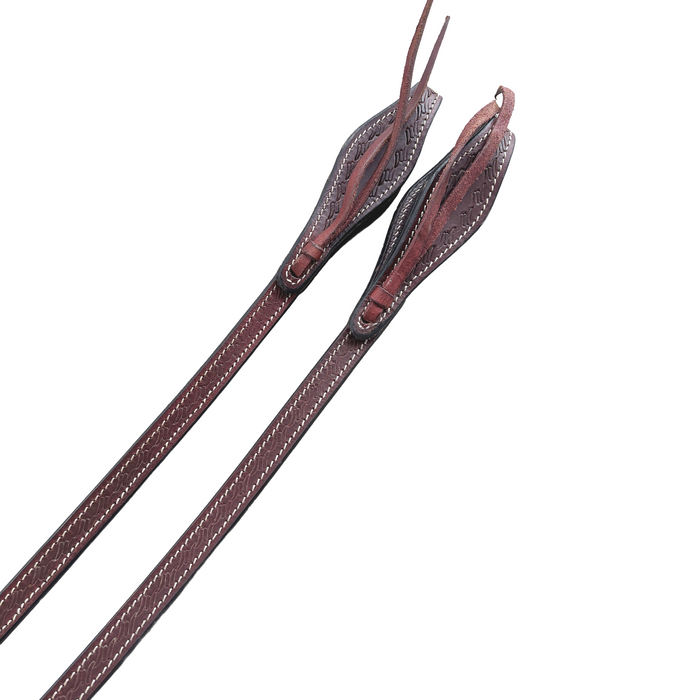 Leather split reins with Tie ends