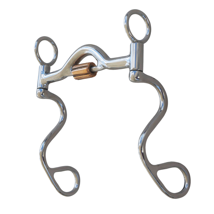 "S" Shank cricket roller bit with copper inlays