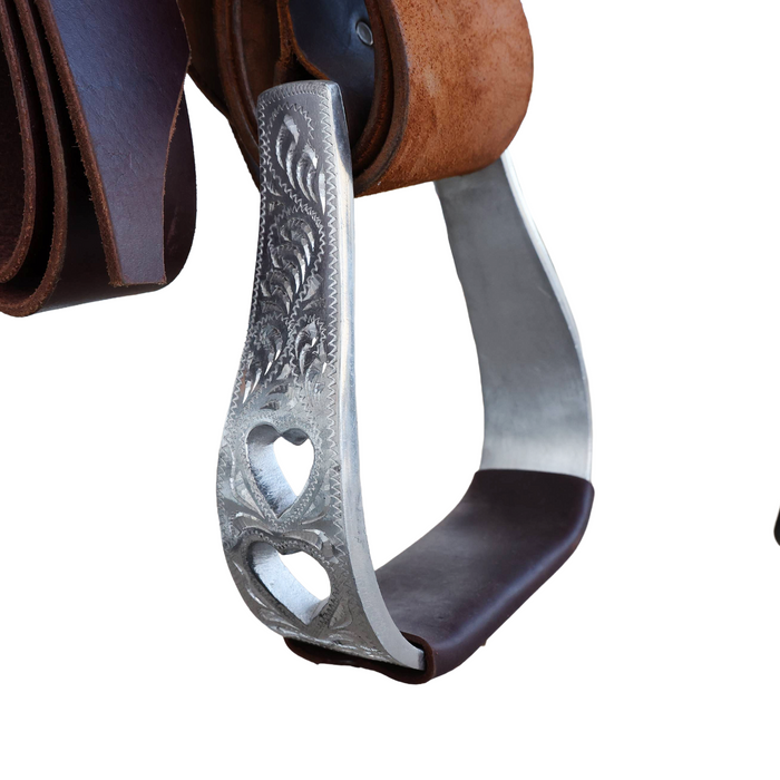 Hand painted Barrel Racing Saddle 16"