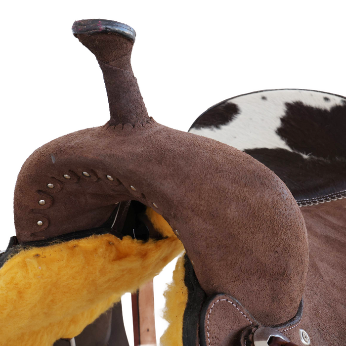 Cowhide Barrel Racing Saddle 16"