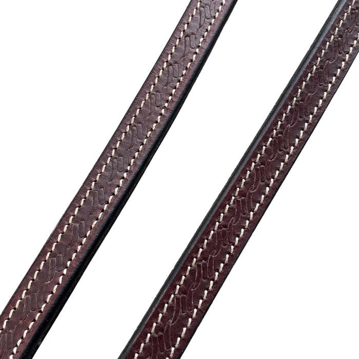 Leather split reins with Tie ends