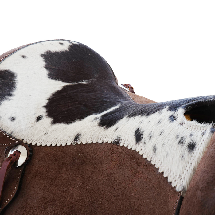 Cowhide Barrel Racing Saddle 16"