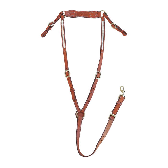 Breastplate with Rawhide Plait -Full