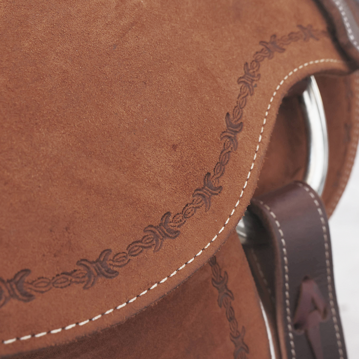 Full Rough Out Ranch Roping Saddle 15"