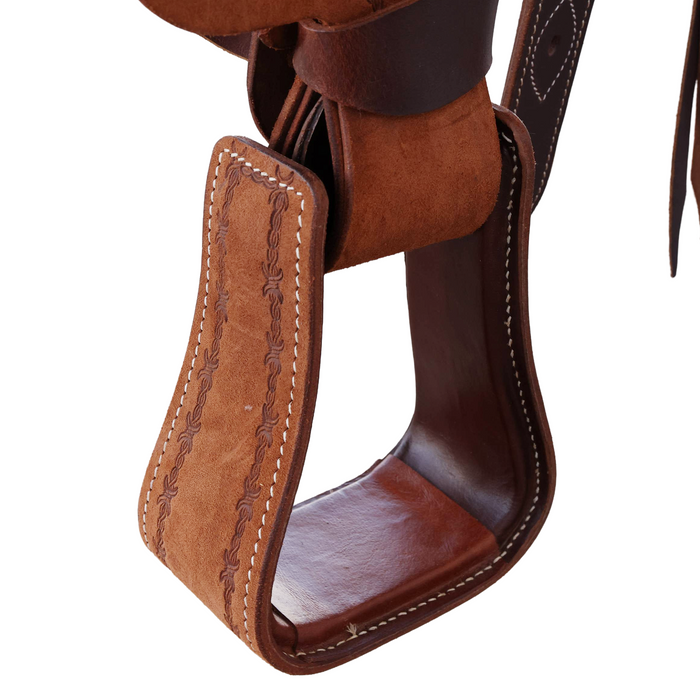 Full Rough Out Ranch Roping Saddle 15"