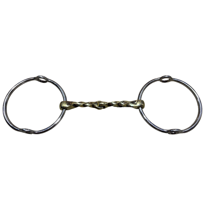 Big Ring Polo Gag with German silver Snaffle twist