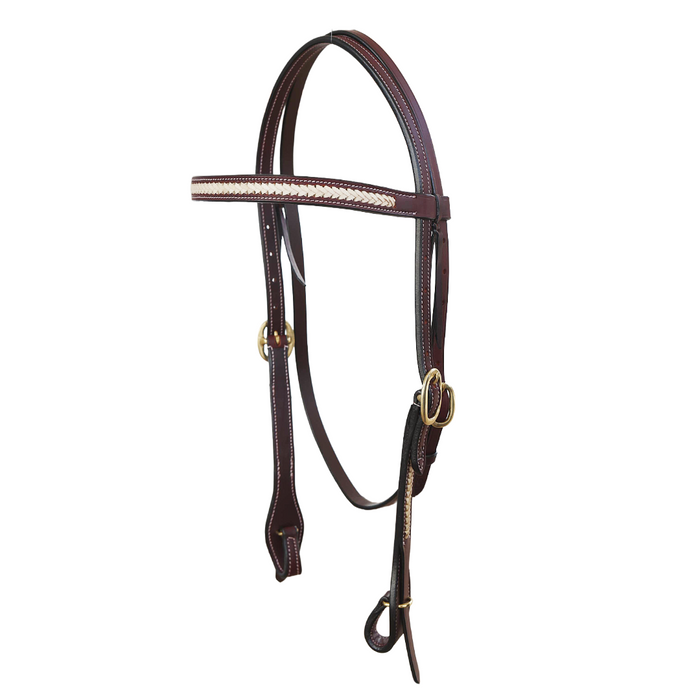 Bridle with Rawhide Browband