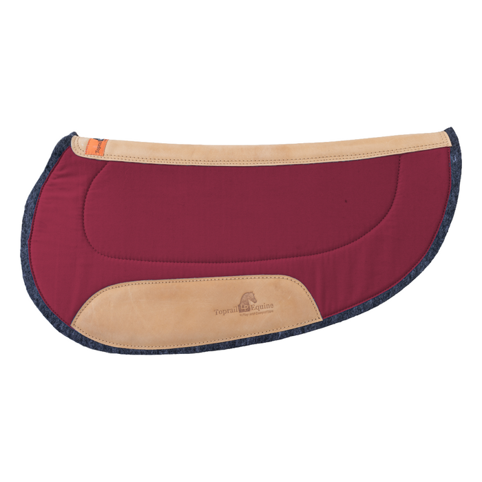 Oval Challenge/Barrel Race Pad - Maroon