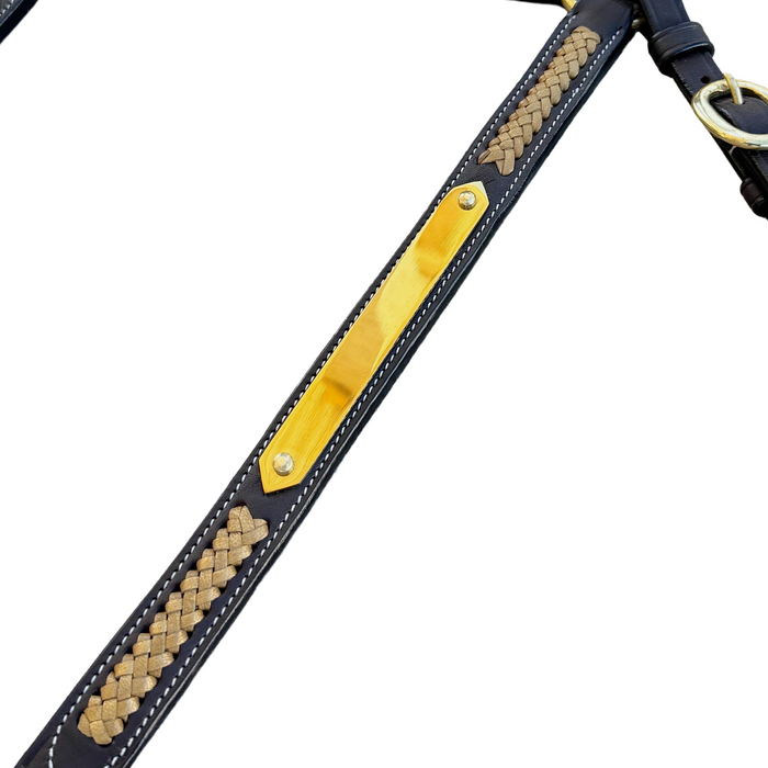 Show Plate Breastplate with Gold Plait