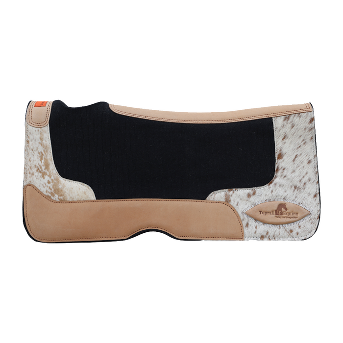 "THE RUSTLER" Contoured Hair on Hide Pad - Toprail Equine