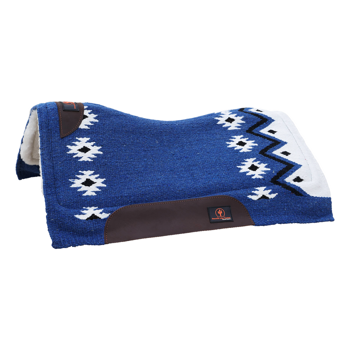 Katherine Contoured Pad 36" x 34" Blue/ White