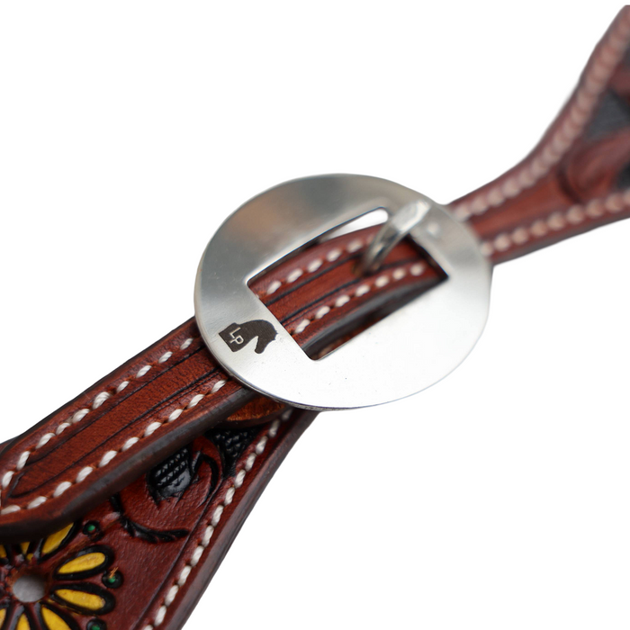 Ladies Turquoise Daisy Spur Straps