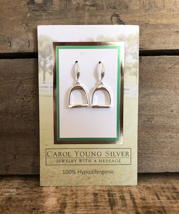 Stirrup Earrings - Carol young Silver