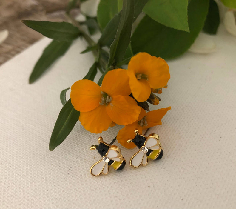 Bee Earrings - Carol Young Silver