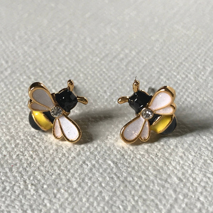 Bee Earrings - Carol Young Silver