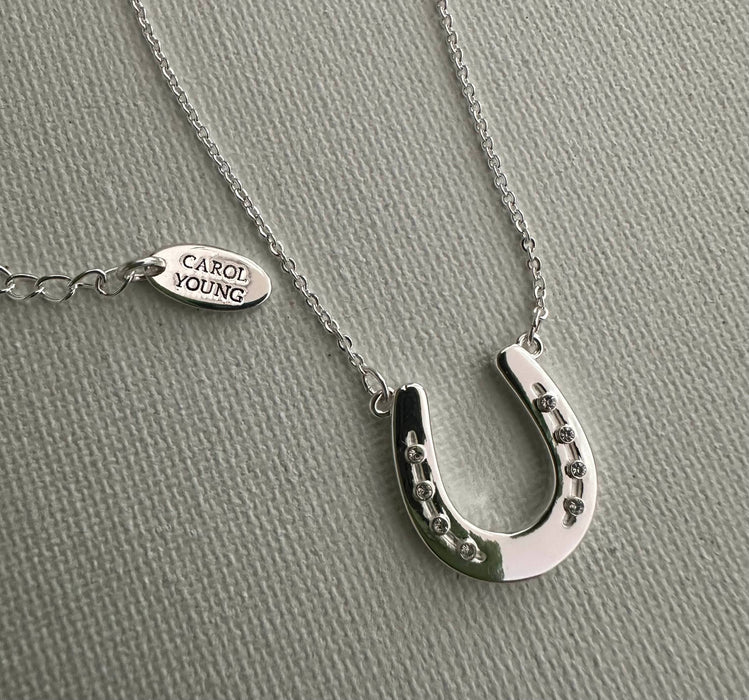 Single Horseshoe Necklace - Carol Young Silver