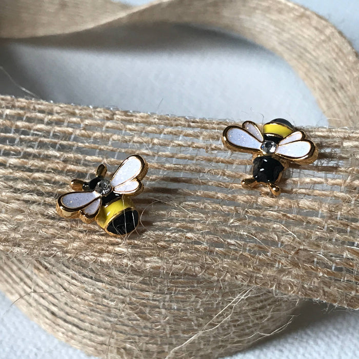 Bee Earrings - Carol Young Silver