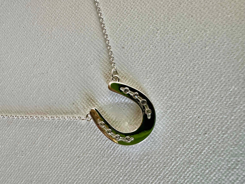 Single Horseshoe Necklace - Carol Young Silver
