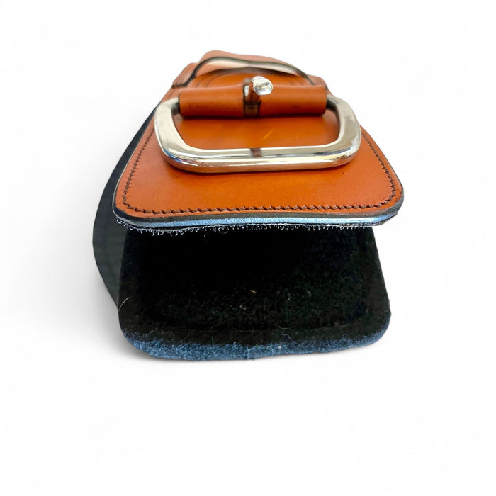 Anatomic Shoulder Relief Cinch with Removable Felt and Roller Buckles - Toprail Eqine