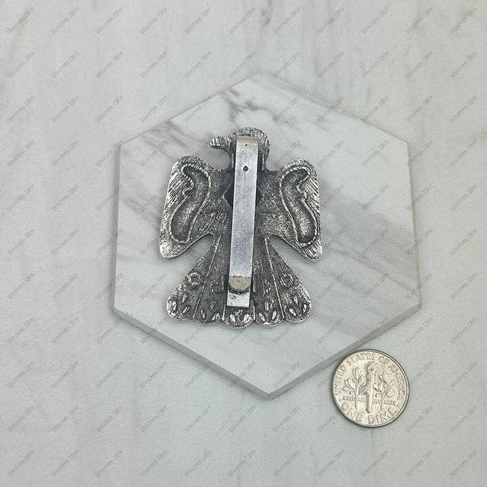 "ROUGH RIVER" Silver Eagle Metal Wild Rag Slide - 1773