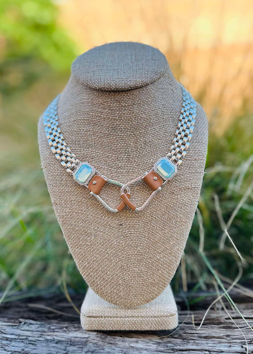 Bold Western Oxbow Necklace - Carol Young Silver
