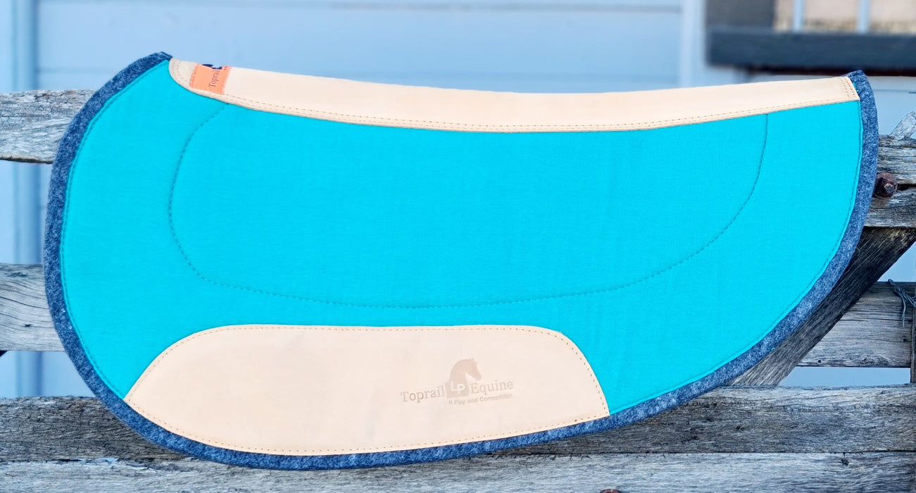 TOPRAIL EQUINE Oval Challenge/Barrel Race Pad - Teal