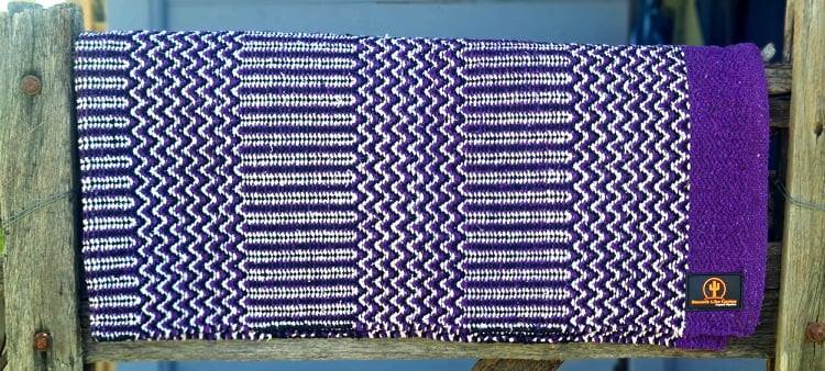 Cherokee Double Navajo Blanket 32" x 64" Purple
