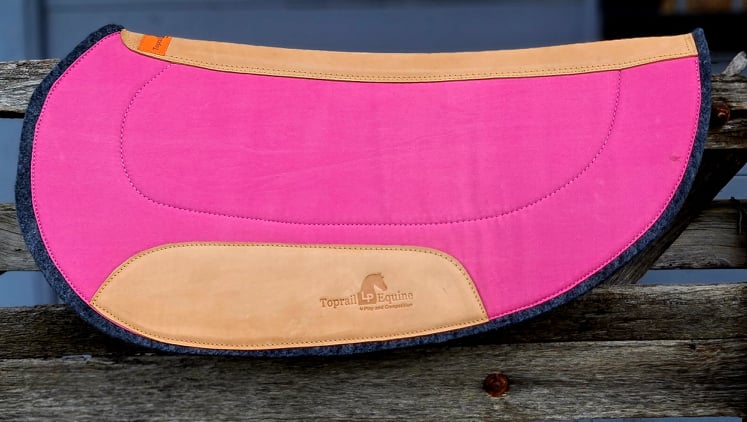 TOPRAIL EQUINE Oval Challenge/Barrel Race Pad - Pink