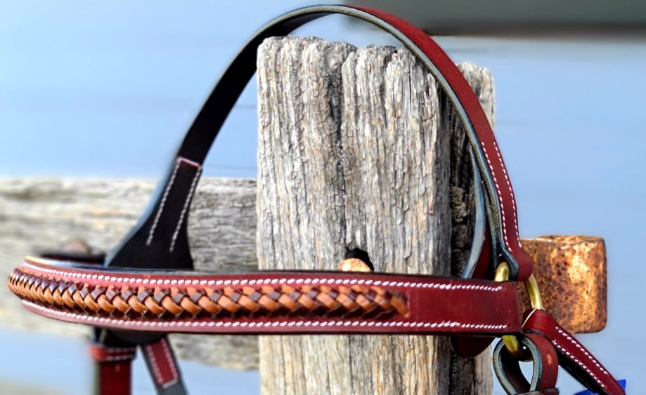 Leather Bridle with Raised Plait (Full)