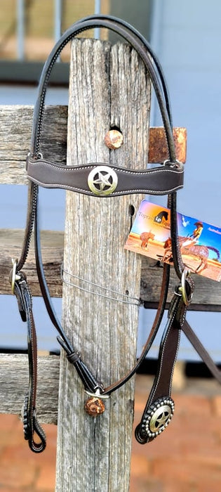 Bridle - Leather with Texas Lone Star conchos