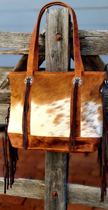 The 'Virginia' Western Cowhide Tote Handbag