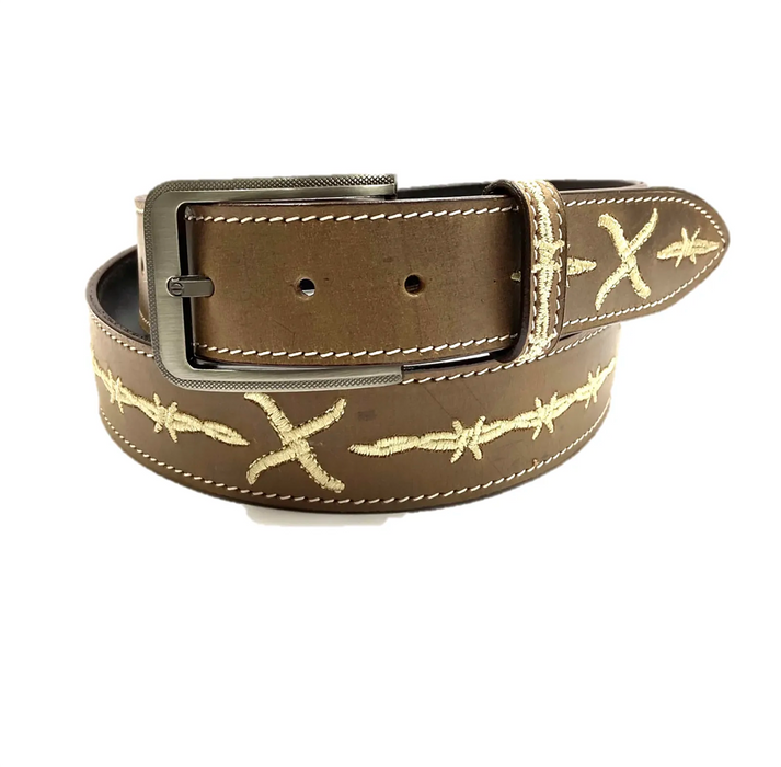 "WISCONSIN" Barbed Wire Unisex Belt - 1773