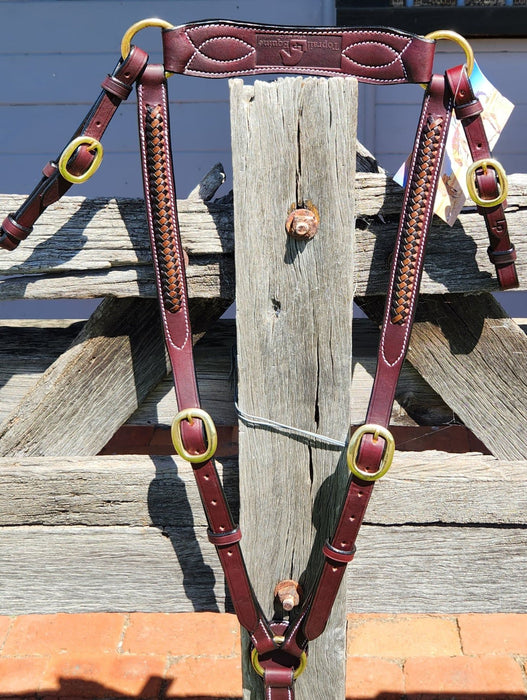 Leather Breastplate with Raised Plait Full