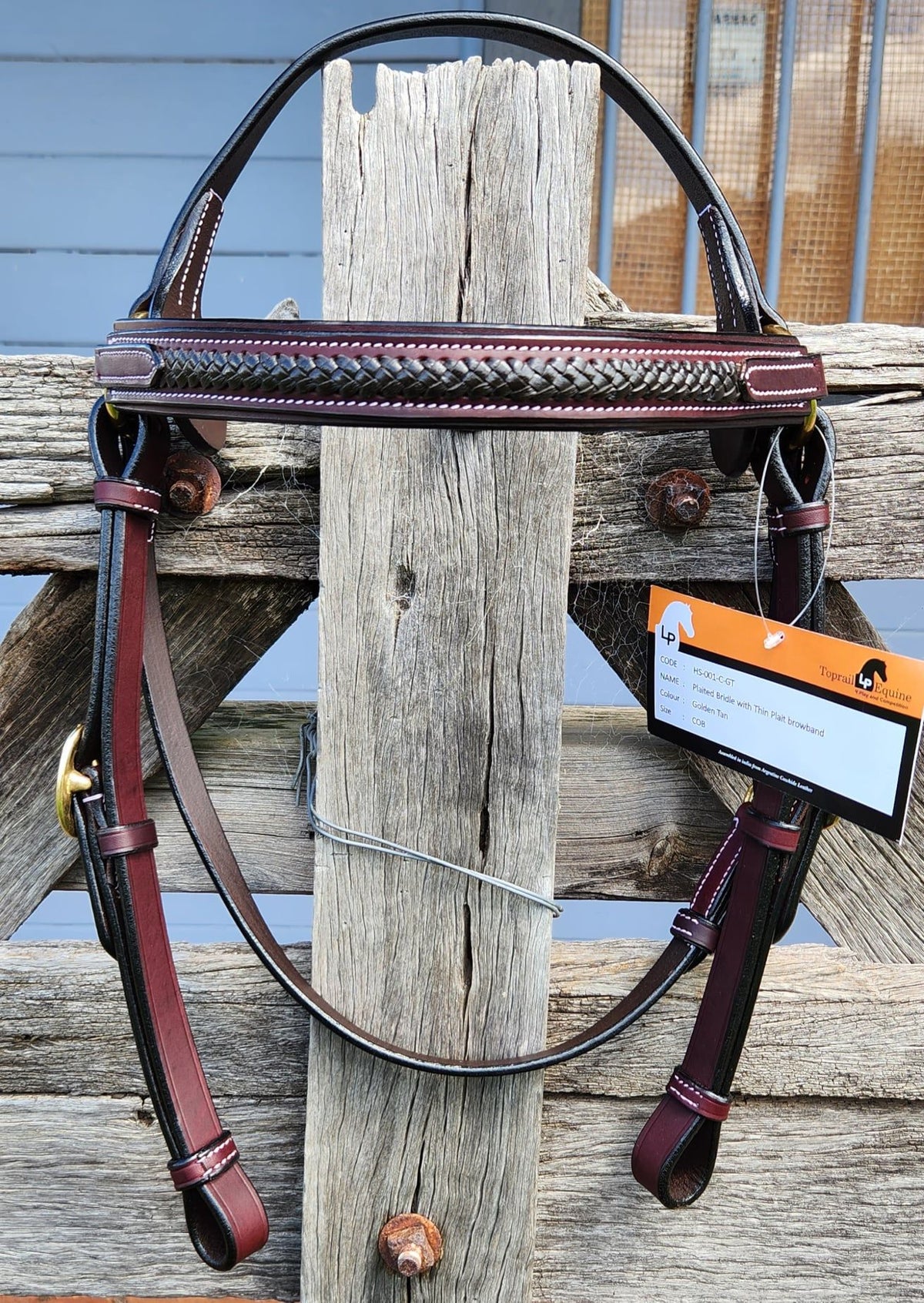 New! T5385 - Plain Browband Bridle Quick Change Ends