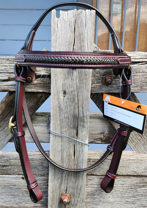 Contrast Thin Plait Browband Bridle FULL