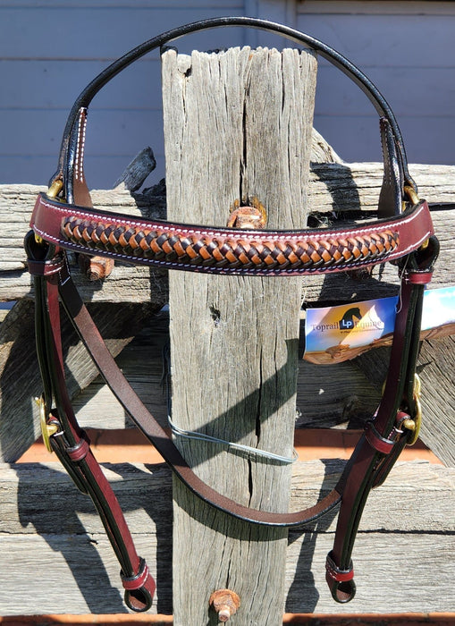 Leather Bridle with Raised Plait COB