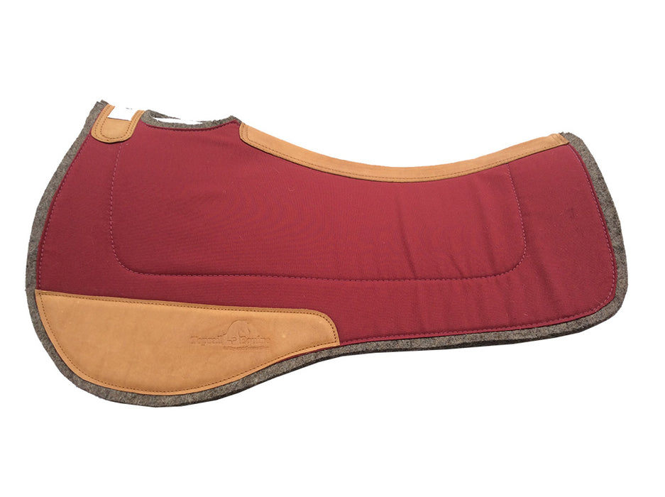 TOPRAIL EQUINE Contoured Pad - Maroon