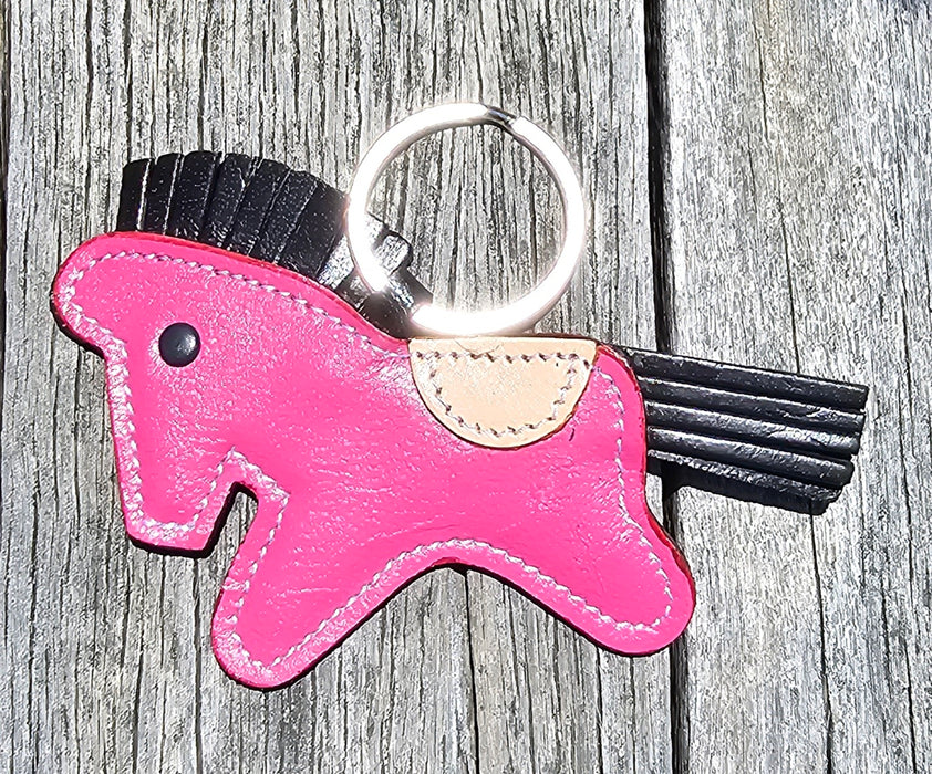 Pink Horse Keyring