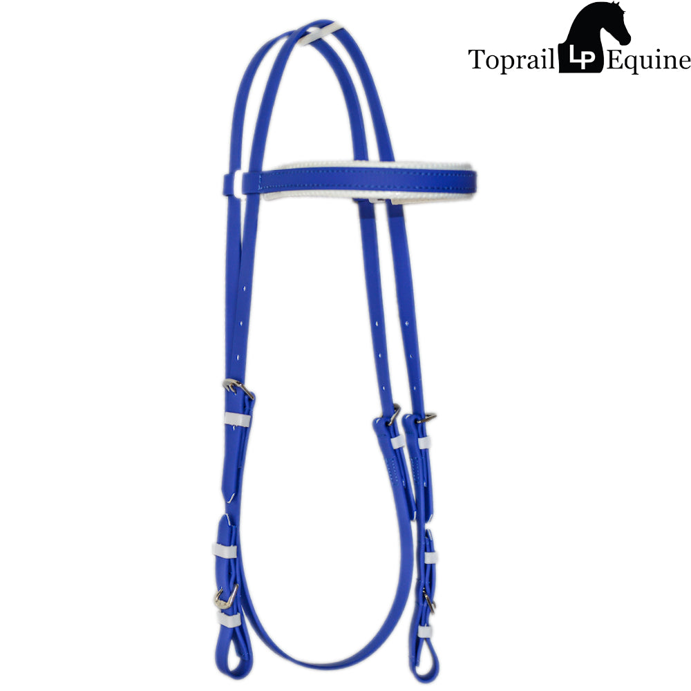 PVC Racing Bridle - Blue — Toprail Equine