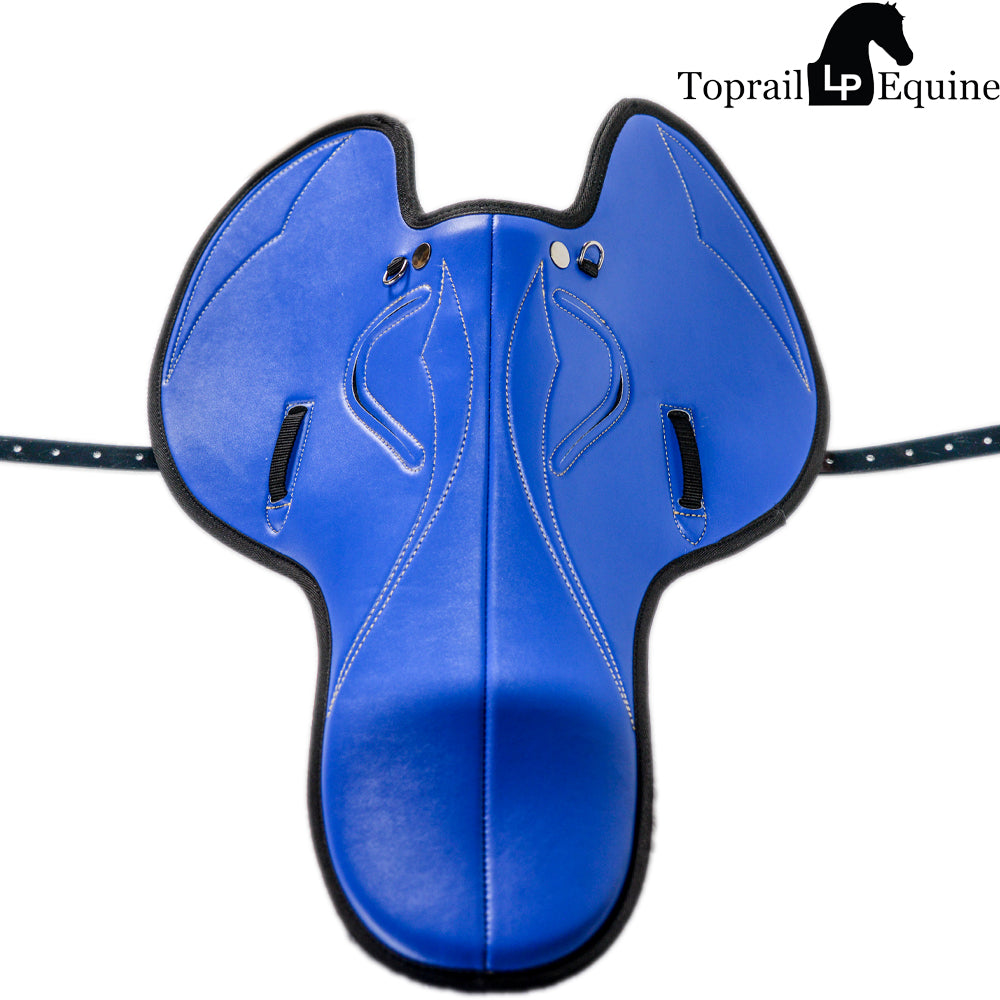 PVC Racing Saddle - Blue — Toprail Equine