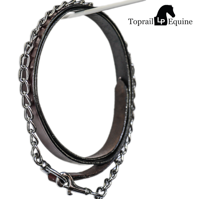 7' Leather Chain Lead