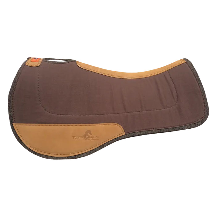 Contoured Saddle Pad - Chocolate Brown