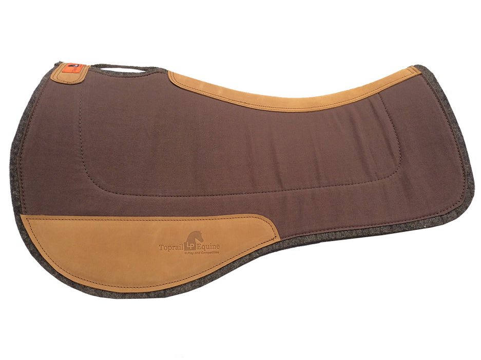 TOPRAIL EQUINE Contoured Saddle Pad - Chocolate Brown